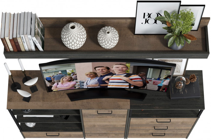 Трувор Гостиная 004, цвет дуб гранж песочный/интра, ШхГхВ 175х37х195 см., универсальная сборка