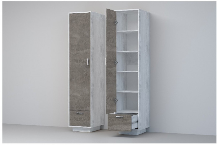 Эго Пенал П-1 ПД (Камень Темный/Дуб Крафт Золотой)