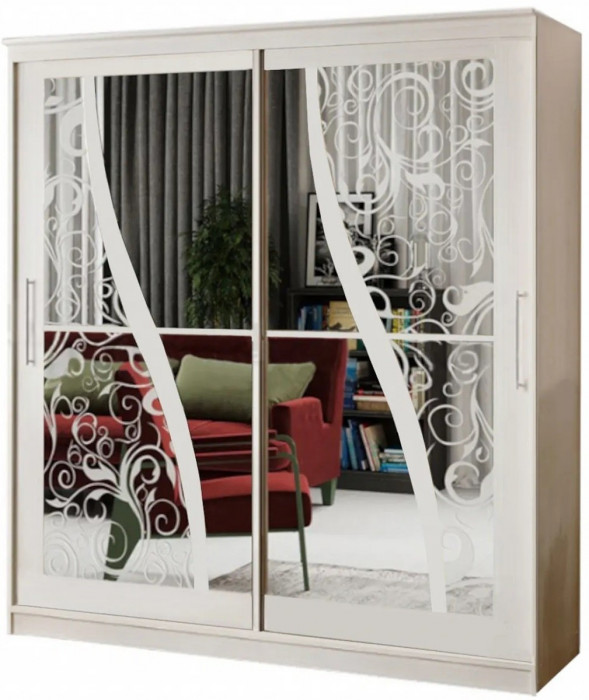 Шкаф-купе Элегант 2 2000 (Ясень шимо темный)