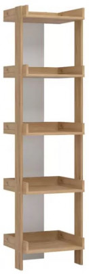 ИРИС СТЛ-01 Стеллаж (485х1800х420) дуб крафт золото