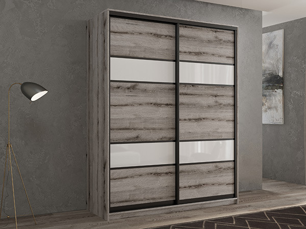 Шкаф-купе Кааппи 8 Эвок Окаменелый 110х45х230 см