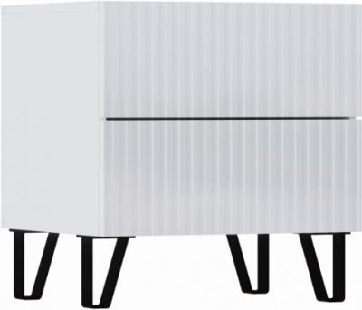 Оливия Тумбы прикроватные 2 ящика, 2 шт. (Графит, Графит Софт)