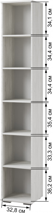 Модульная прихожая Ливорно, набор 1, Ясень анкор светлый