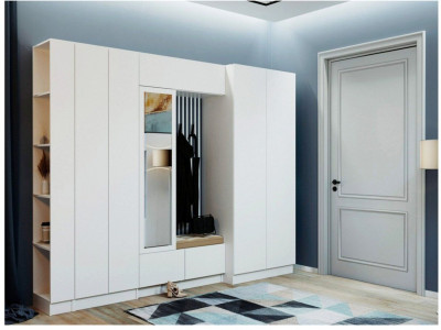 Прихожая Руэлла, композиция 1, 270х220х530 белый