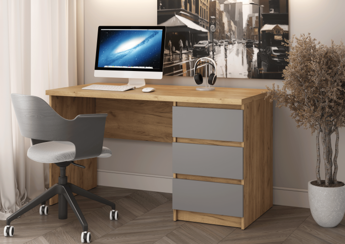 БОСТОН Стол письменный СП-001 ЛДСП, крафт золотой/серый шифер