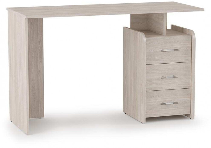 ПКС-8 стол письменный правый ясень светлый