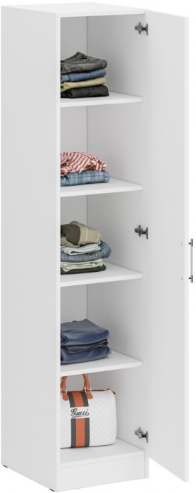 Стандарт Пенал, цвет белый, ШхГхВ 45х52х200 см., универсальная сборка