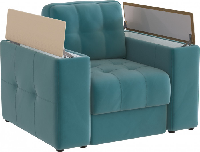 Кресло Нави, Бирюза/Клен кремовый МДФ