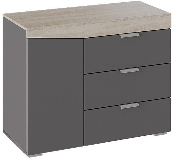 Комод тип 1 (Дуб Сонома/Белый Ясень)