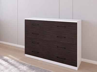 Комод 05/16 120х40х90 Белый/Венге