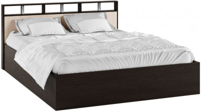 Кровать Ненси-2 венге/дуб молочный + основание ЛДСП 140