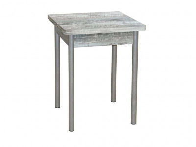 Эко 60х60 стол обеденный раскладной / бетон темный/металлик