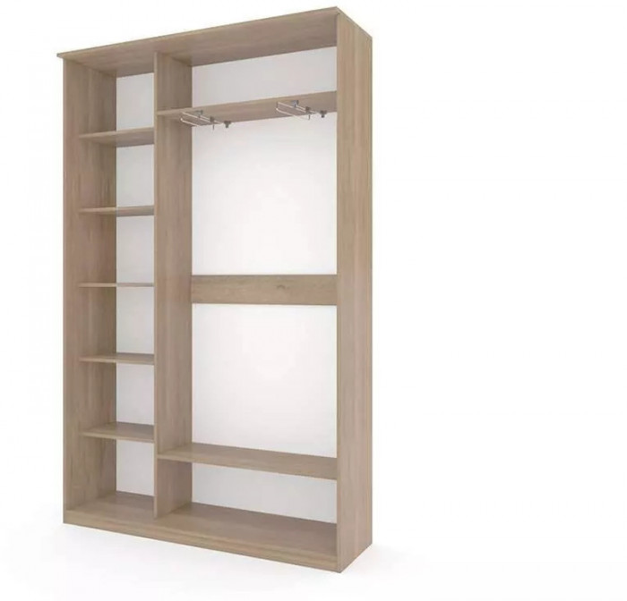 Шкаф купе Модерн 1490х450 2-х дверный 2-х секционный фотопечать №4 ясень