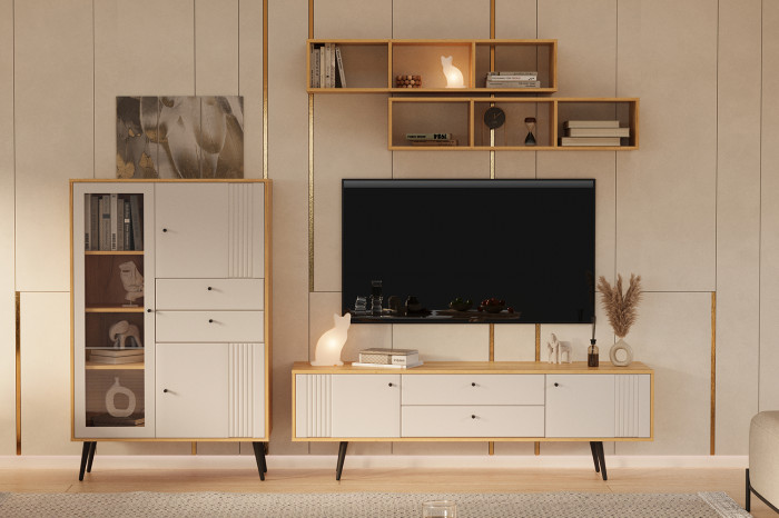 Гостиная "Вега Саксония" (комплект 3) МП