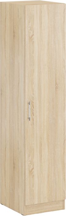 Стандарт Пенал, цвет дуб сонома, ШхГхВ 45х52х200 см., универсальная сборка