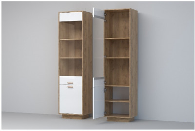 Эго Пенал ПС-1 ПД (Глянец Белый/Дуб Крафт Золотой)