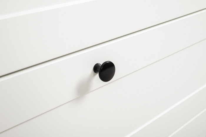 Остин 16.240 Комод, цвет белый шагрень/дуб крафт золотой, ШхГхВ 160,1х41,9х75,4 см. (шесть выдвижных ящиков)