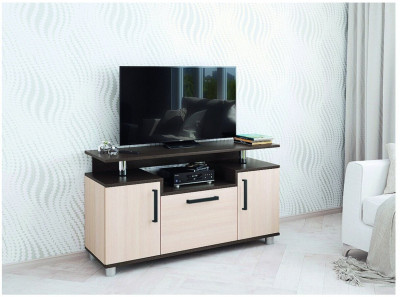 Тумба ТВ 003с венге/дуб молочный