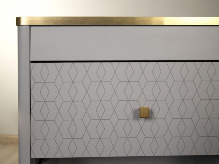 Комод 65.01 Антре серый / золото