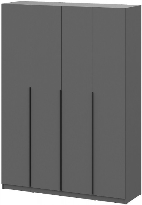 Шкаф распашной с наполнением (13 полок) ШК 5 (1600), Графит