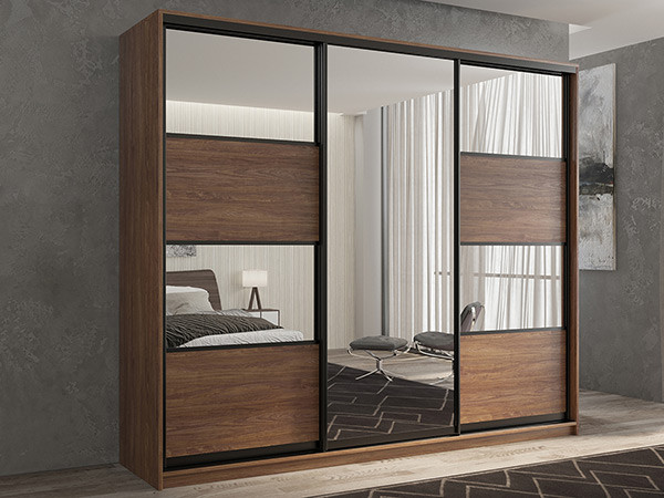 Шкаф-купе Кааппи 5 Морское Дерево Винтаж 180х60х230 см