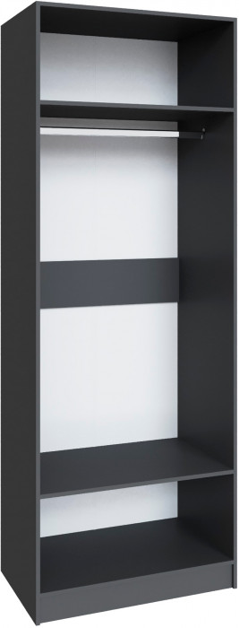 Шкаф Мадрид (0,85) без зеркала, Графит серый