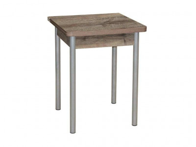 Эко 60х60 стол обеденный раскладной / велингтон/металлик