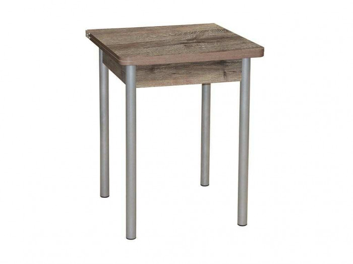 Эко 60х60 стол обеденный раскладной / велингтон/металлик