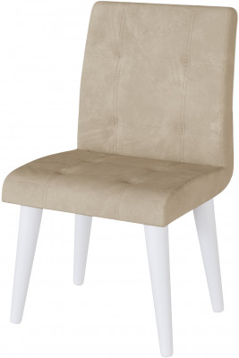Стул Лилу бежевый (белый)