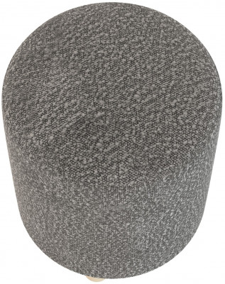 Банкетка 6-5137ТКШтем.серый Марта, цвет ткань тёмно-серая, ШхГхВ 36х36х46 см.(круглая банкетка на трёх ножках)