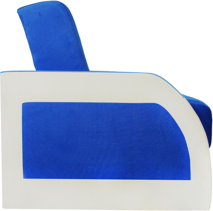 Диван-книжка Феникс, 140х190, велюр синий