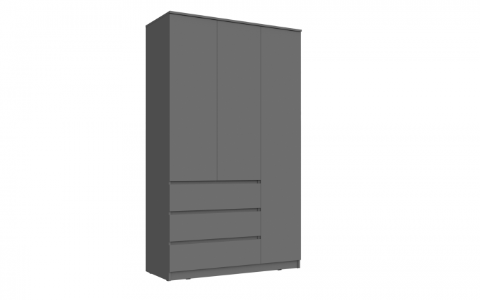 Челси Шкаф 1200 (Графит, Графит)
