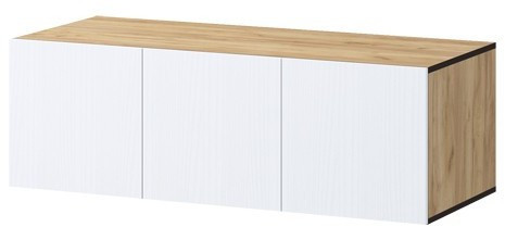 Антресоль Бастион ЛДСП 1,2 (Крафт золотой / Белый древесный)