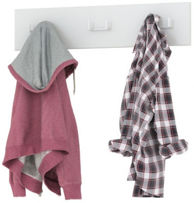 Октава 15.14.02 Вешалка, белый шагрень