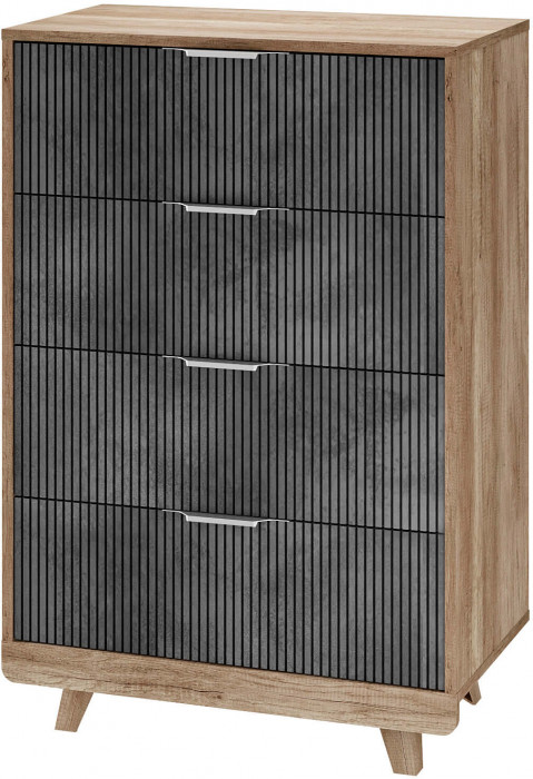 Комод "Мегаполис" КМ-02 Дуб каньон/M25 бетон графит