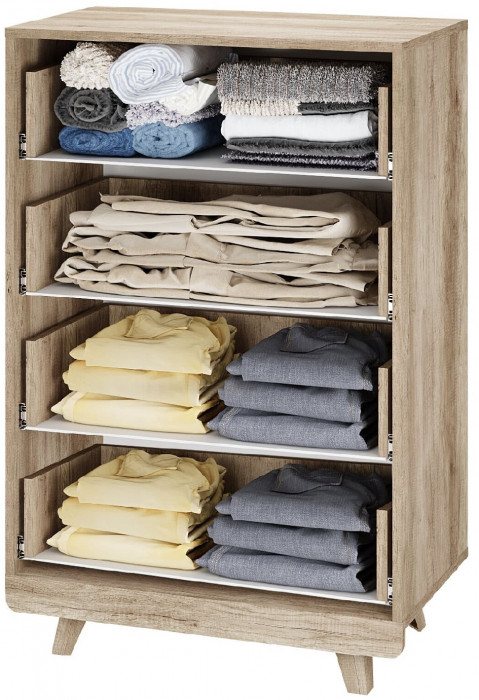 Комод "Мегаполис" КМ-02 Дуб каньон/M25 бетон графит