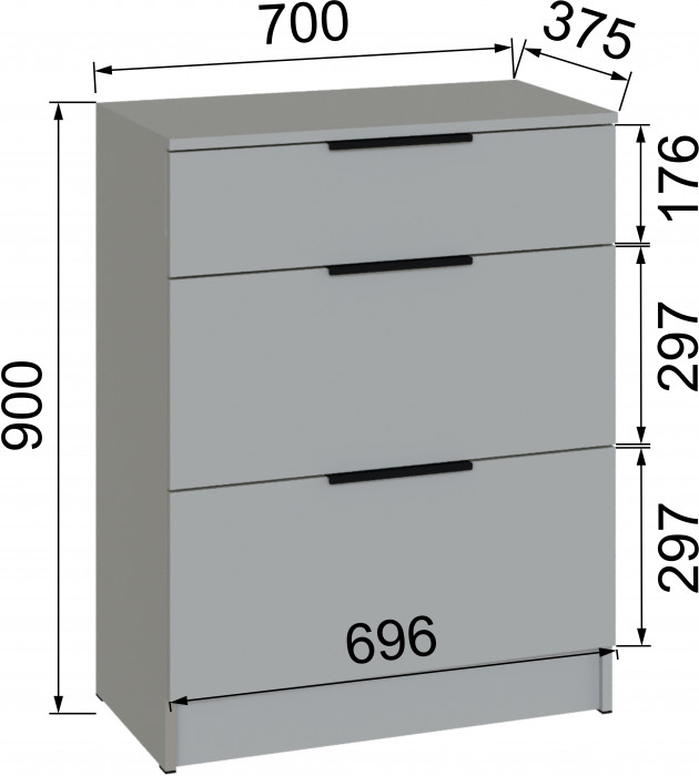Обувница Мадрид (0,7), Камень серый