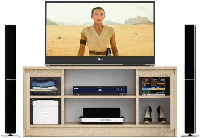 Мори Тумба ТВ МТВ1200.1, дуб сонома