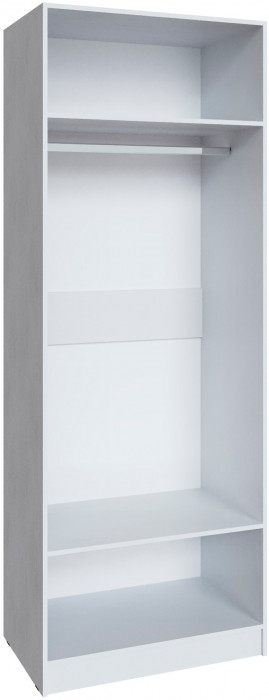 Шкаф Мадрид (0,85) с зеркалом, Белый