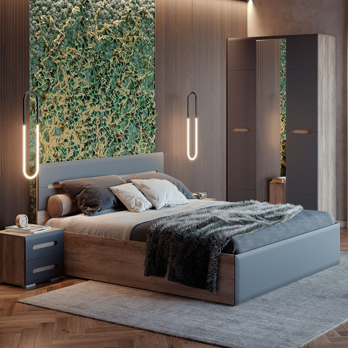 Спальня "Наоми" КР-11 дуб каньон/графит