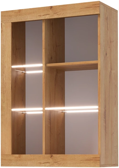 Прага Модульная Гостиная, вариант №2, Дуб Вотан/Белый глянец