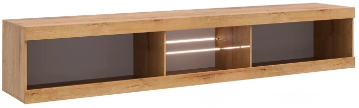 Прага Модульная Гостиная, вариант №2, Дуб Вотан/Белый глянец