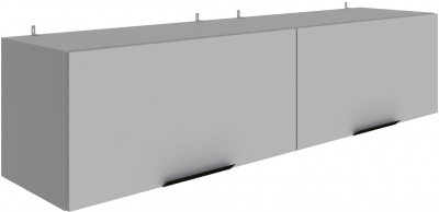 Полка навесная Мадрид ПН-4 (1,5) камень серый