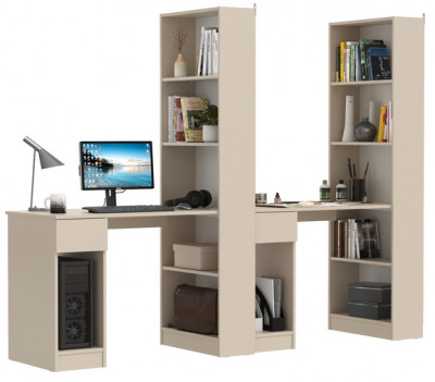 Лайт Шкаф комбинированный 10.01 + 10.01, сатин