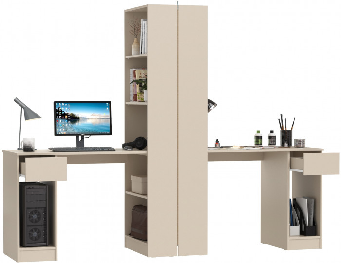 Лайт Шкаф комбинированный 10.01 + 10.01, сатин