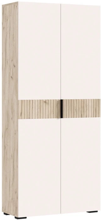 Роджина Шкаф 2-х створчатый, Крафт серый/Кашемир