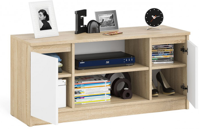 Мори Тумба ТВ МТВ1200.1, дуб сонома/белый