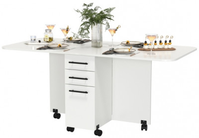 Стол-книжка с ящиками 1-6702бел, белый