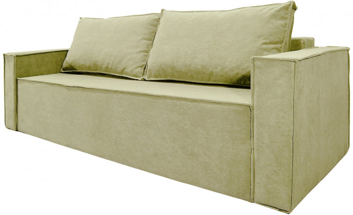 Диван еврокнижка Лофт Люкс велюр бежевый