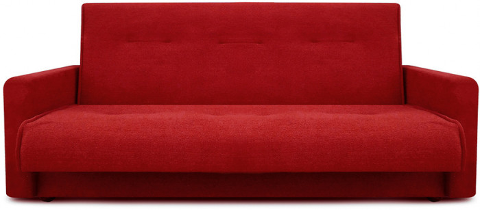 Раскладной диван-кровать, прямой, книжка, цвет красный, Милан 120